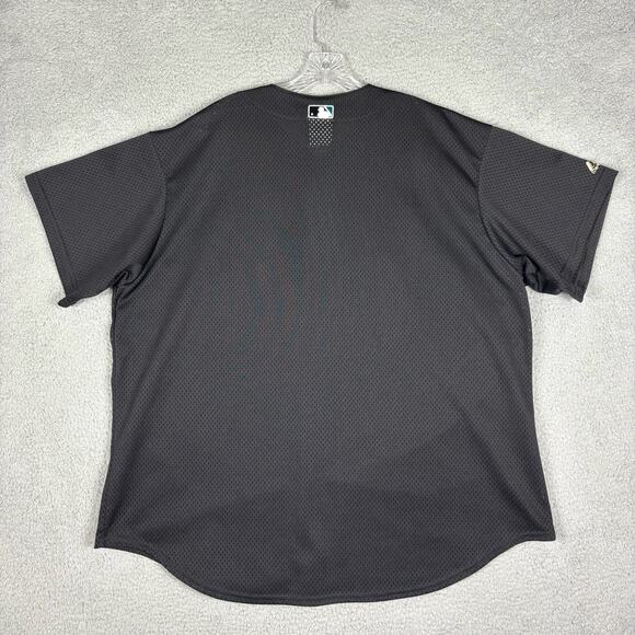 Vtg Majestic Arizona Diamondbacks Jersey Men’s 2XL Black Mesh MLB 90s USA - Picture 2 of 11